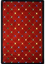 Joy Carpets Games People Play Billiards Red